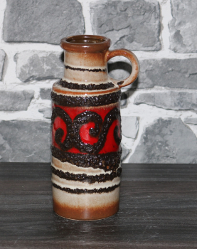 Scheurich Vase / 401-20 / 1970er Jahre / WGP West German Pottery / Keramik Lava Glasur Design